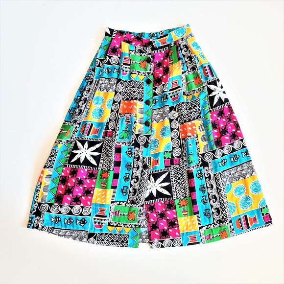 Eric Ryan Sport vintage button front high waisted skirt - Picture 1 of 14